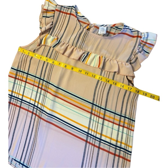 Westmoon Made in L.A. Pink Striped Sleeveless Blouse Size S - Picture 9 of 11